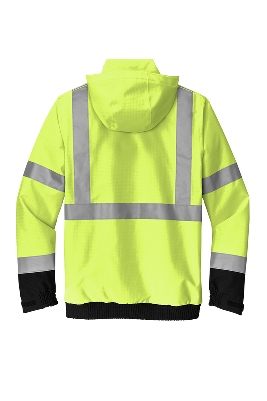 CSJ501 CornerStone® ANSI 107 Class 3 Waterproof Insulated Ripstop Bomber Jacket Customizable