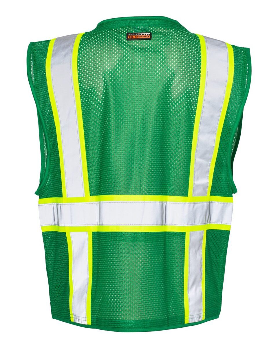 Kishigo B100-111 EV Series® Enhanced Visibility Multi-Pocket Mesh Vest Customizable