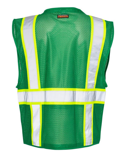 Kishigo B100-111 EV Series® Enhanced Visibility Multi-Pocket Mesh Vest Customizable