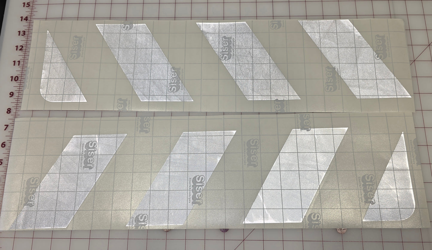 Reflective Vinyl ADHESIVE chevrons (NOT A MAGNET)