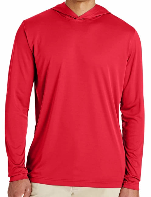 Zone Performance Hooded Long Sleeve Sport Red