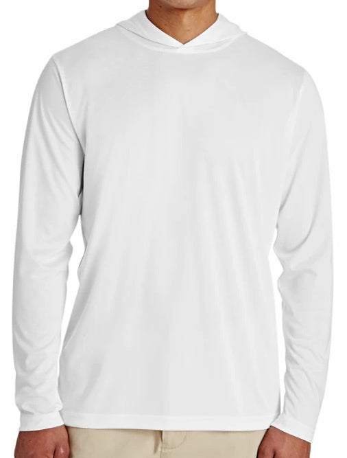 Zone Performance Hooded Long Sleeve White