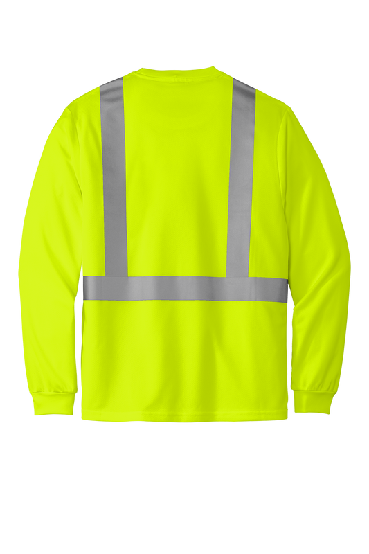 CS201 CornerStone® ANSI 107 Class 2 Mesh Long Sleeve Tee Customizable