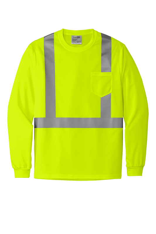 CS201 CornerStone® ANSI 107 Class 2 Mesh Long Sleeve Tee Customizable