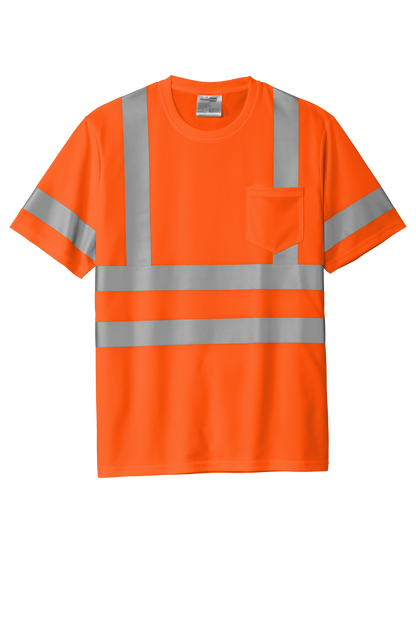 CS202 CornerStone® - ANSI 107 Class 3 Short Sleeve Snag-Resistant Reflective T-Shirt Customizable