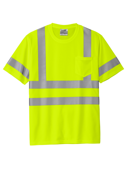 CS202 CornerStone® - ANSI 107 Class 3 Short Sleeve Snag-Resistant Reflective T-Shirt Customizable
