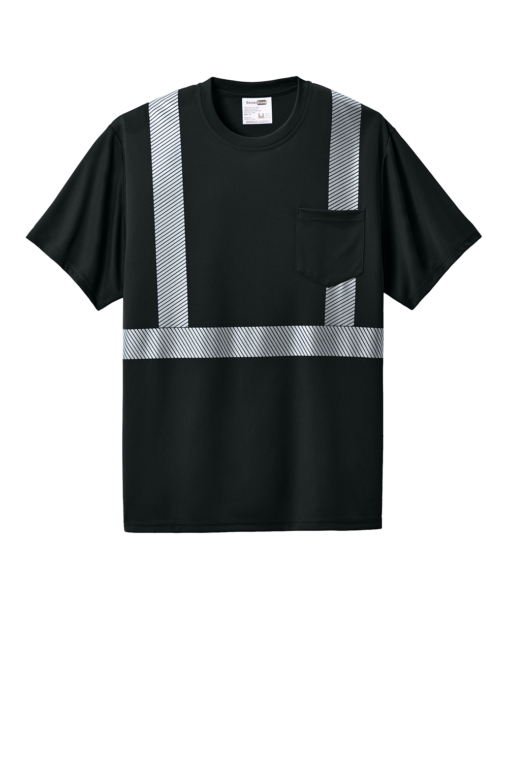 CS206 CornerStone® Enhanced Visibility Segmented Tape Tee Customizable