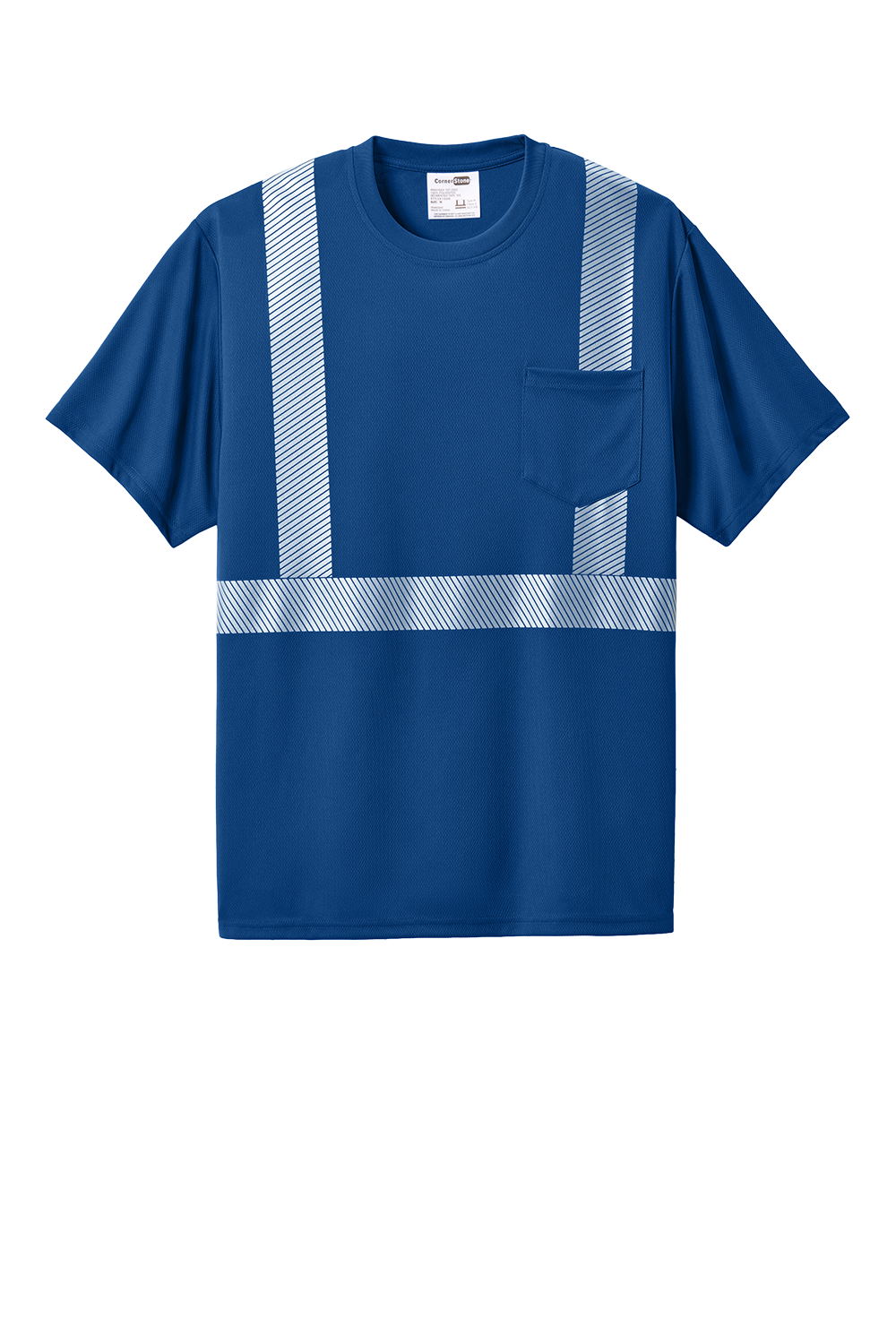 CS206 CornerStone® Enhanced Visibility Segmented Tape Tee Customizable