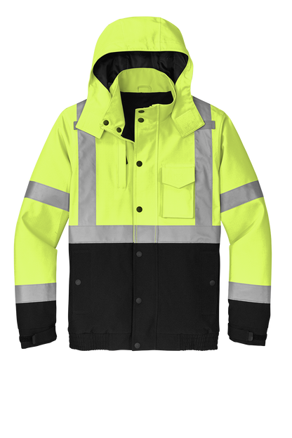 CSJ501 CornerStone® ANSI 107 Class 3 Waterproof Insulated Ripstop Bomber Jacket Customizable