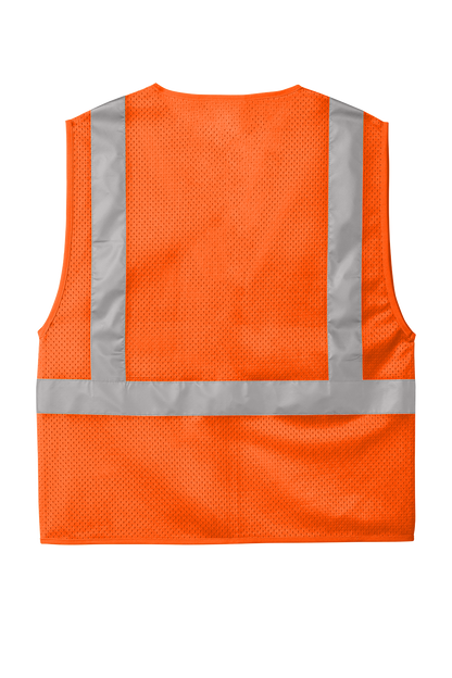 CSV102 CornerStone® ANSI 107 Class 2 Mesh Zippered Vest Customizable