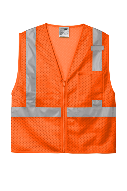 CSV102 CornerStone® ANSI 107 Class 2 Mesh Zippered Vest Customizable