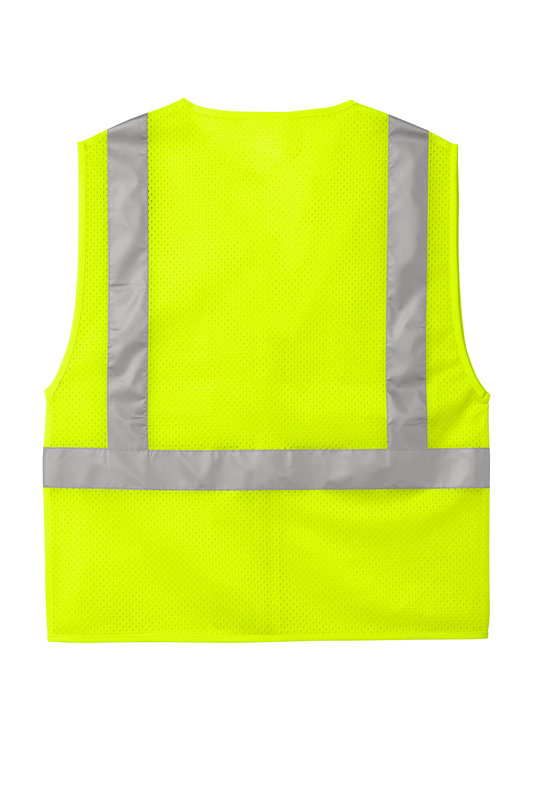 CSV102 CornerStone® ANSI 107 Class 2 Mesh Zippered Vest Customizable