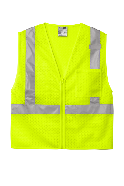 CSV102 CornerStone® ANSI 107 Class 2 Mesh Zippered Vest Customizable