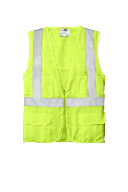 CSV405 CornerStone® ANSI 107 Class 2 Mesh Back Safety Vest Customizable