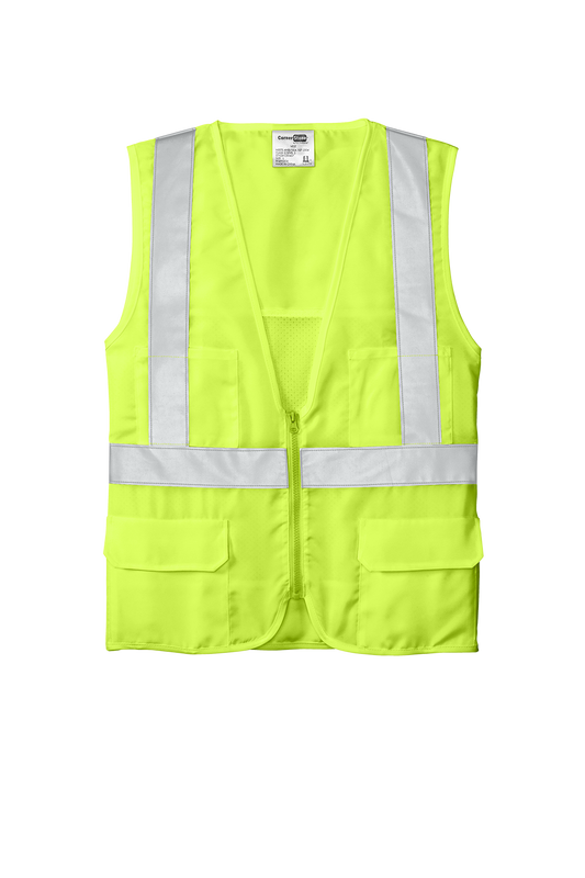 CSV405 CornerStone® ANSI 107 Class 2 Mesh Back Safety Vest Customizable