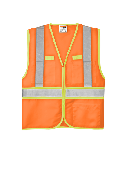 CSV407 CornerStone® ANSI 107 Class 2 Dual-Color Safety Vest Customizable
