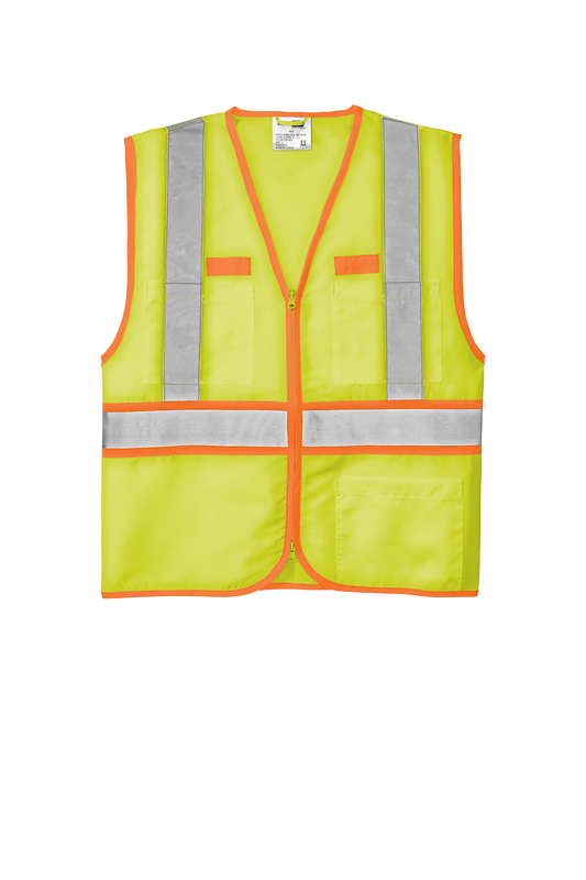 CSV407 CornerStone® ANSI 107 Class 2 Dual-Color Safety Vest Customizable