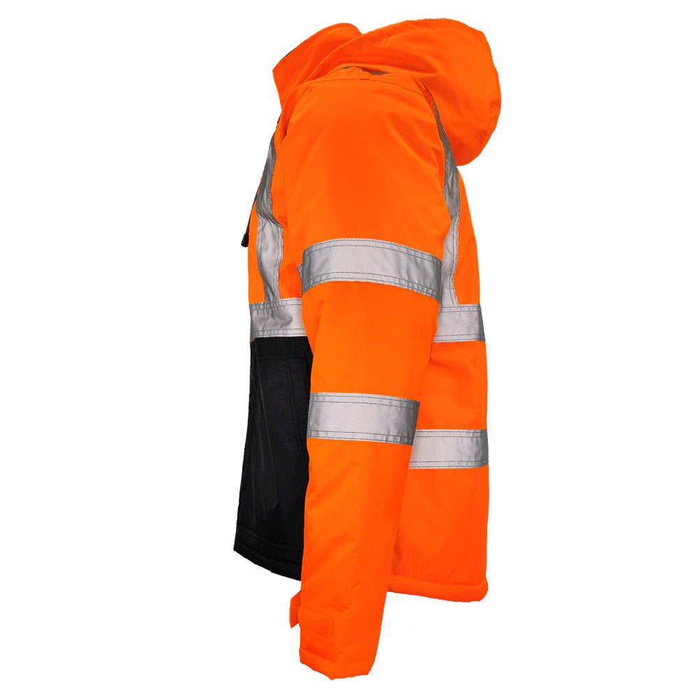 DJC3632 Class 3 Hi-Vis Black Bottom Chore Coat