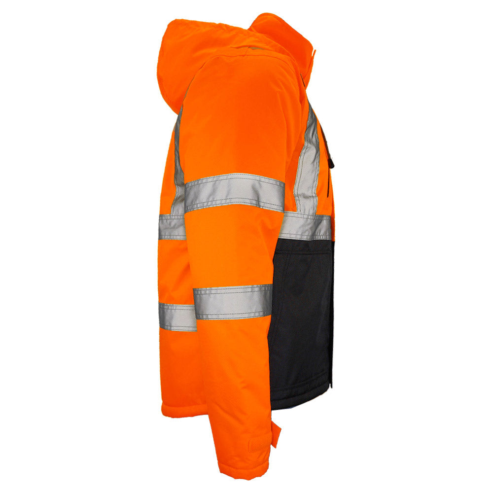 DJC3632 Class 3 Hi-Vis Black Bottom Chore Coat