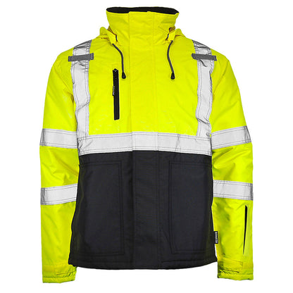 DJC3632 Class 3 Hi-Vis Black Bottom Chore Coat