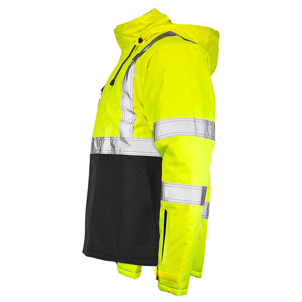 DJC3632 Class 3 Hi-Vis Black Bottom Chore Coat