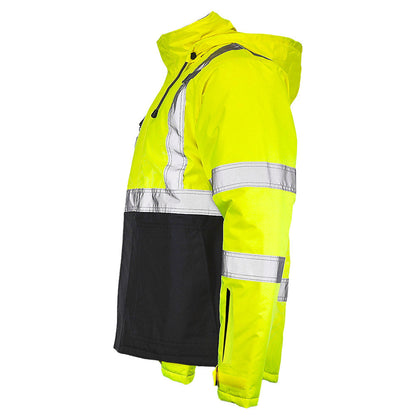 DJC3632 Class 3 Hi-Vis Black Bottom Chore Coat