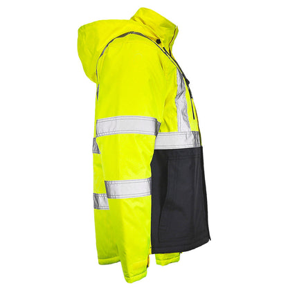 DJC3632 Class 3 Hi-Vis Black Bottom Chore Coat