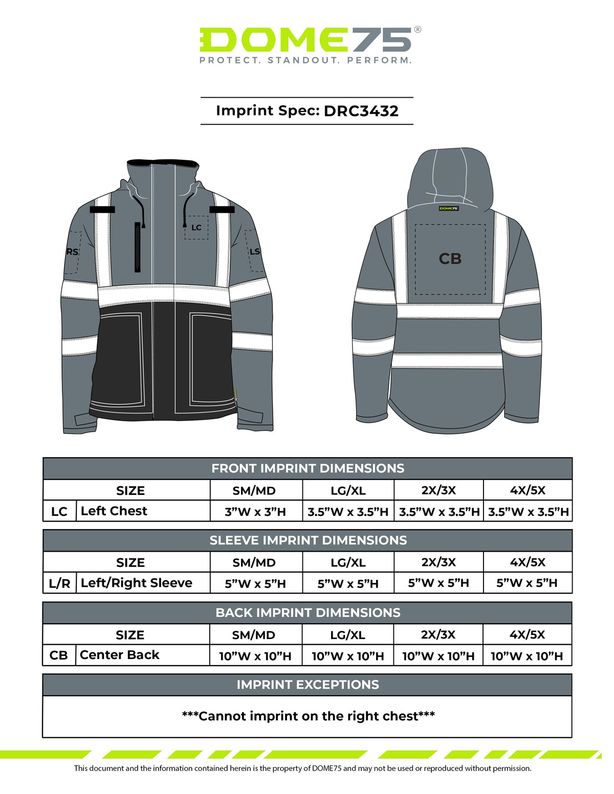 DRC3432 Hi-Vis Class 3 Rain Tamer Jacket