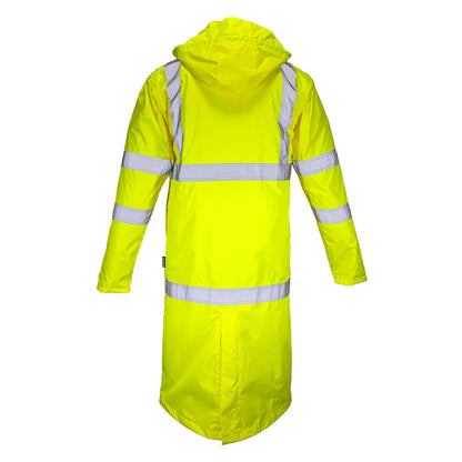 DRT3432 Hi-Vis Class 3 Rain Trench Coat