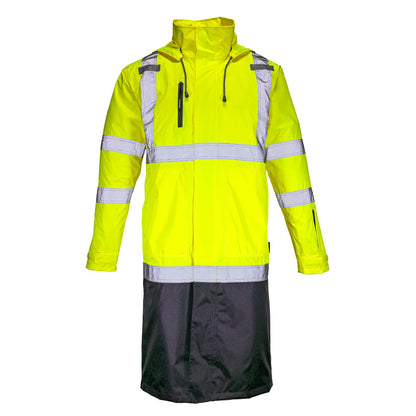 DRT3432 Hi-Vis Class 3 Rain Trench Coat