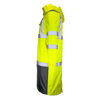 DRT3432 Hi-Vis Class 3 Rain Trench Coat