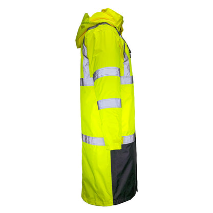 DRT3432 Hi-Vis Class 3 Rain Trench Coat