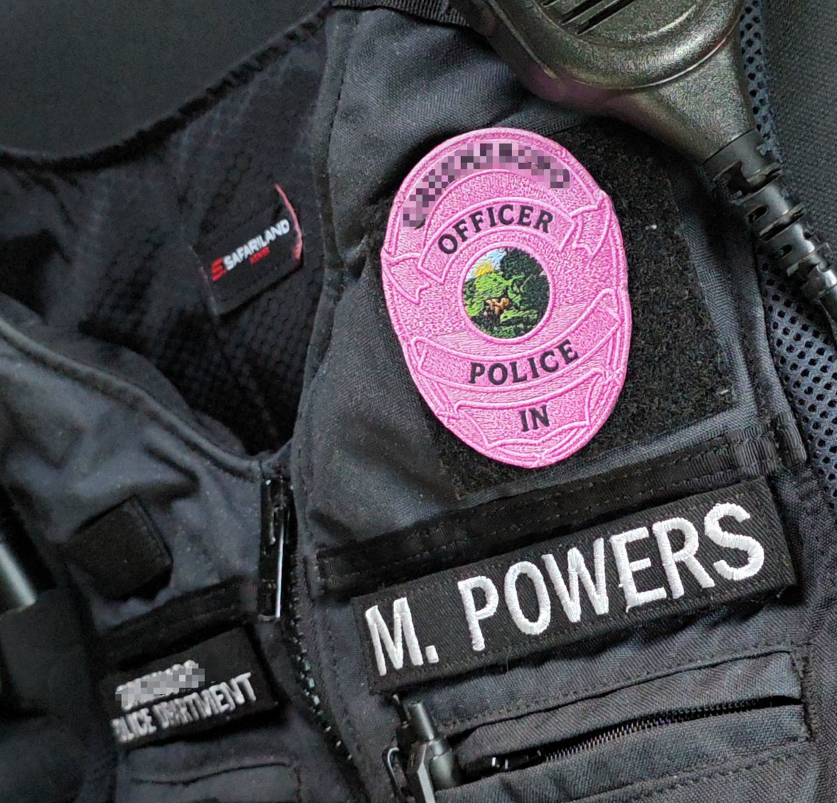 Printed on Hook & Loop Badge