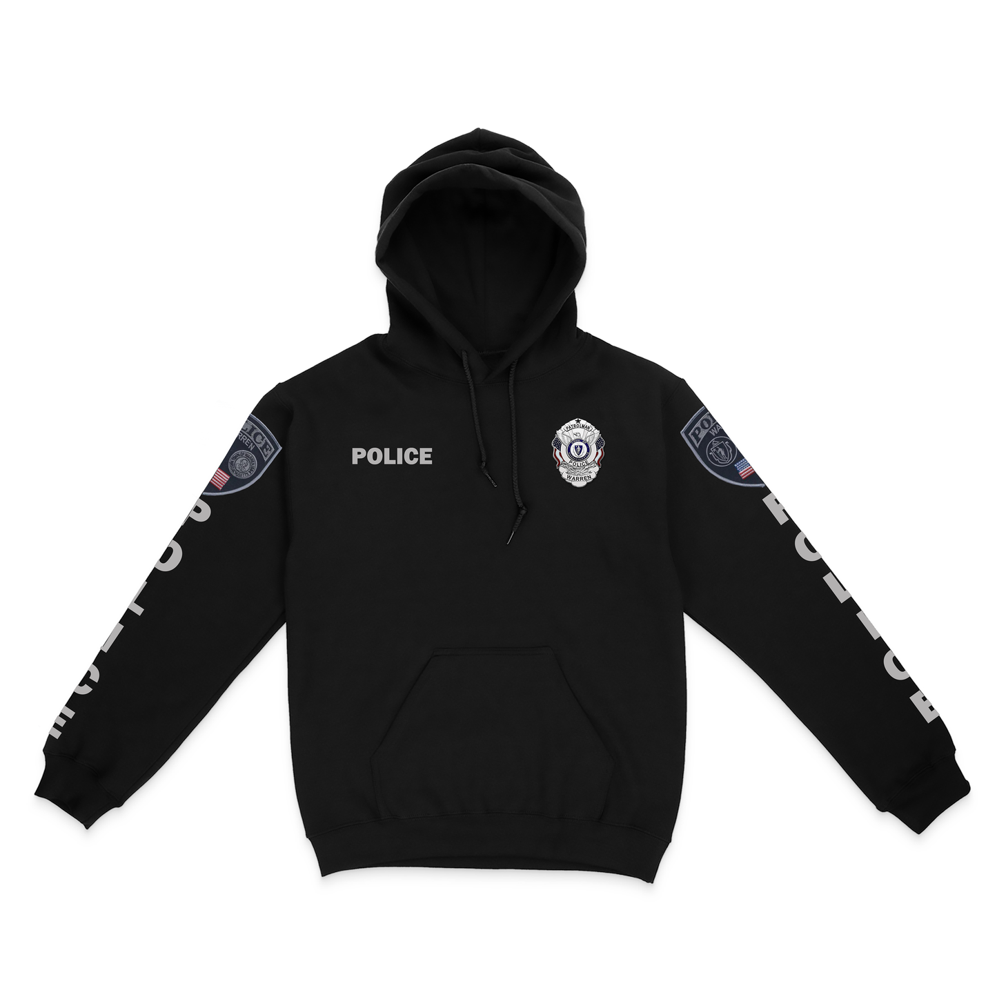 Warren Police Department Heavy Blend Pullover Hoodie- (Sizes 2X+)