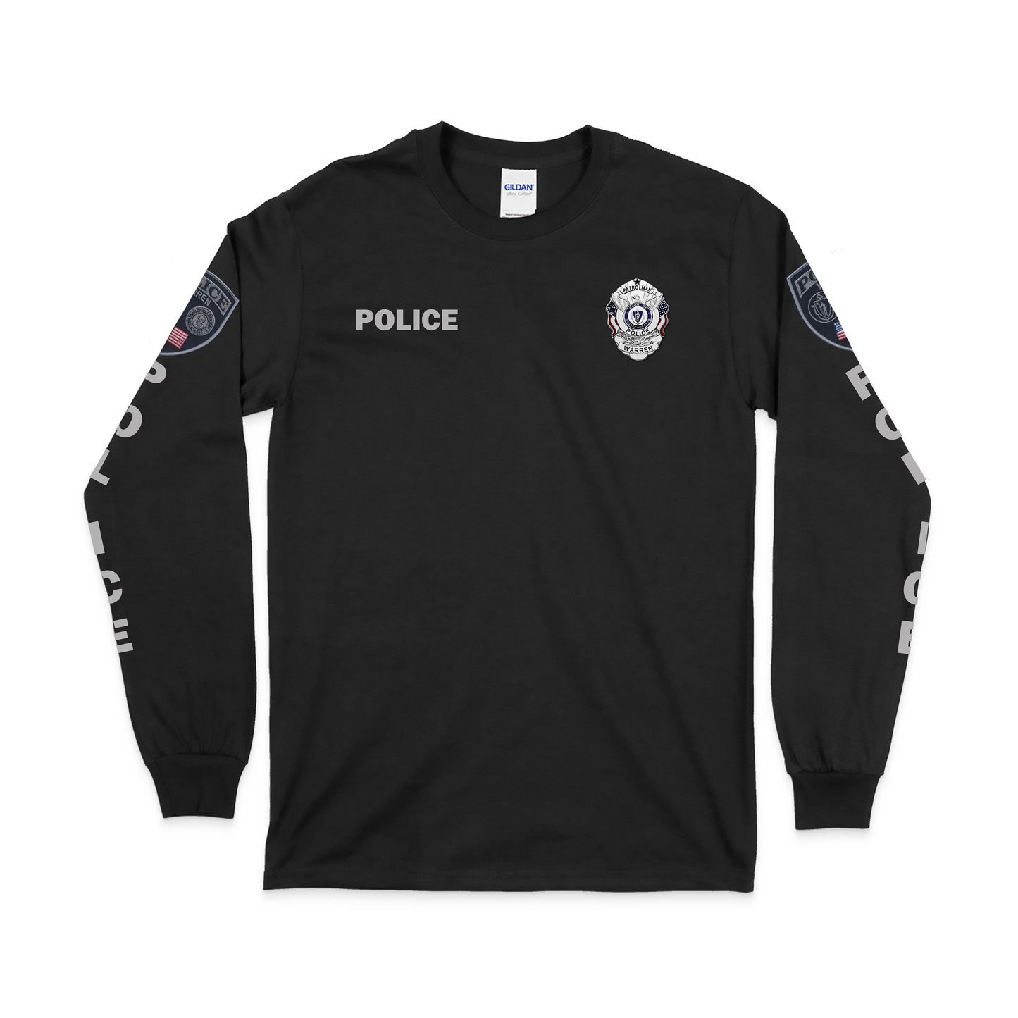 Warren Police Department Everyday Basic Long Sleeve- (Sizes 2X+)