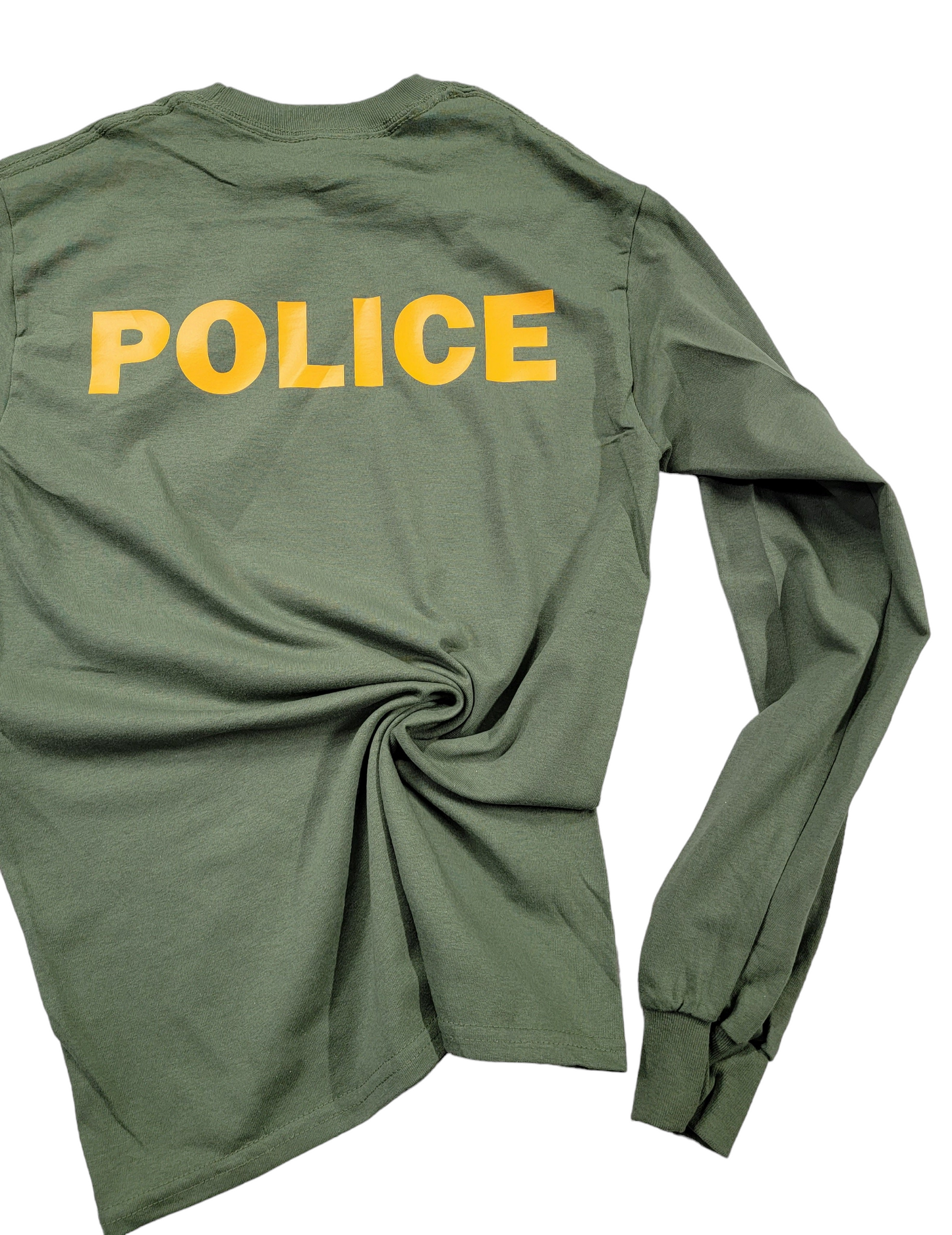 Military Green with Sun Yellow Everyday Basic Long Sleeve Express Design