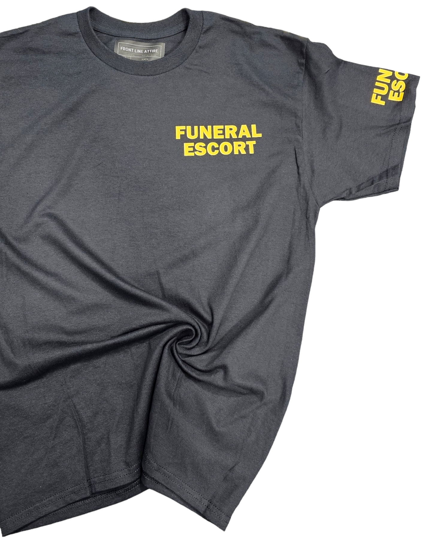 Black with Yellow Everyday Basic T-shirt Express Design