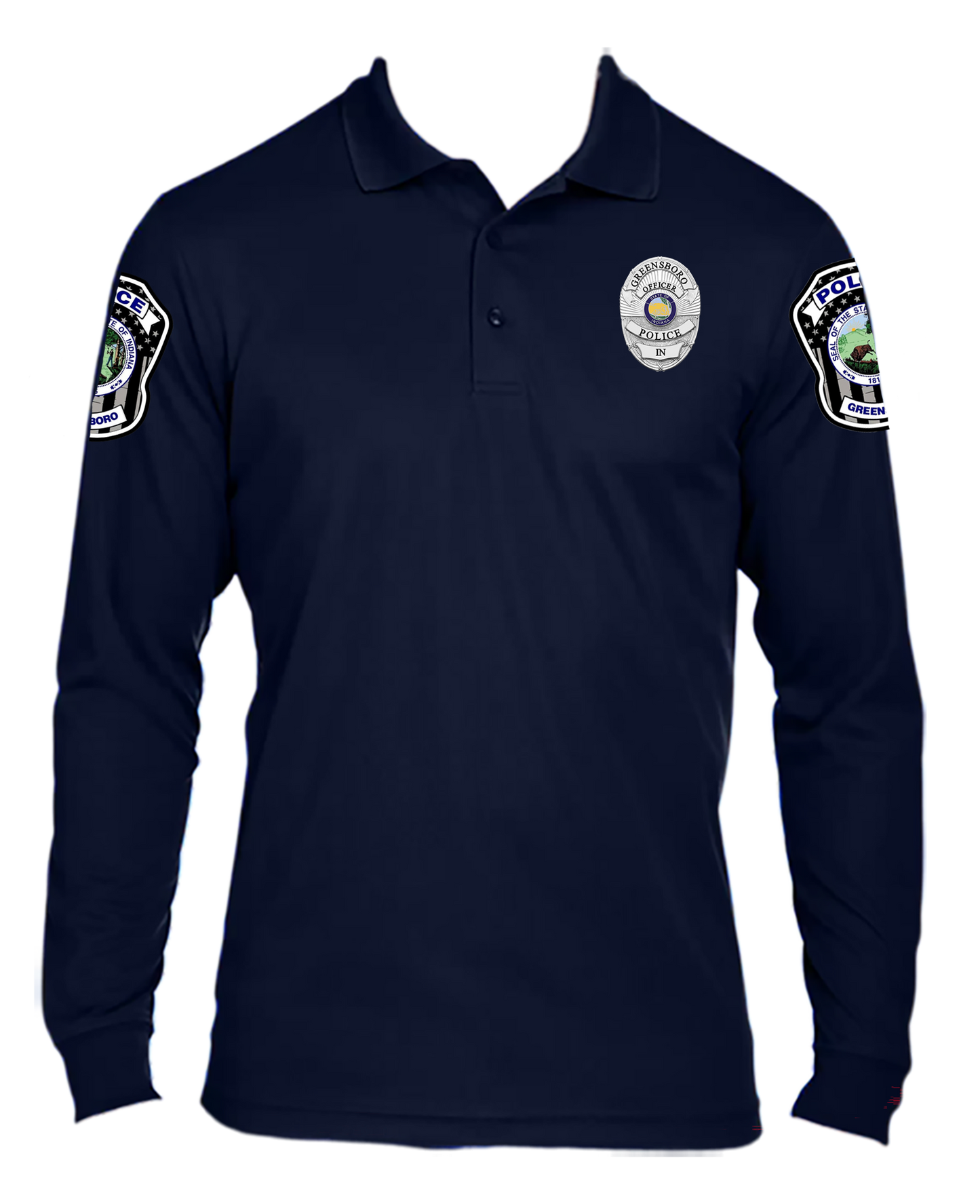 Polyester Pique Polo Long Sleeve Greensboro
