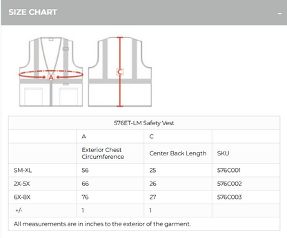 576ETLM Contrasting Trim Poly Mesh Zip Vest Customizable