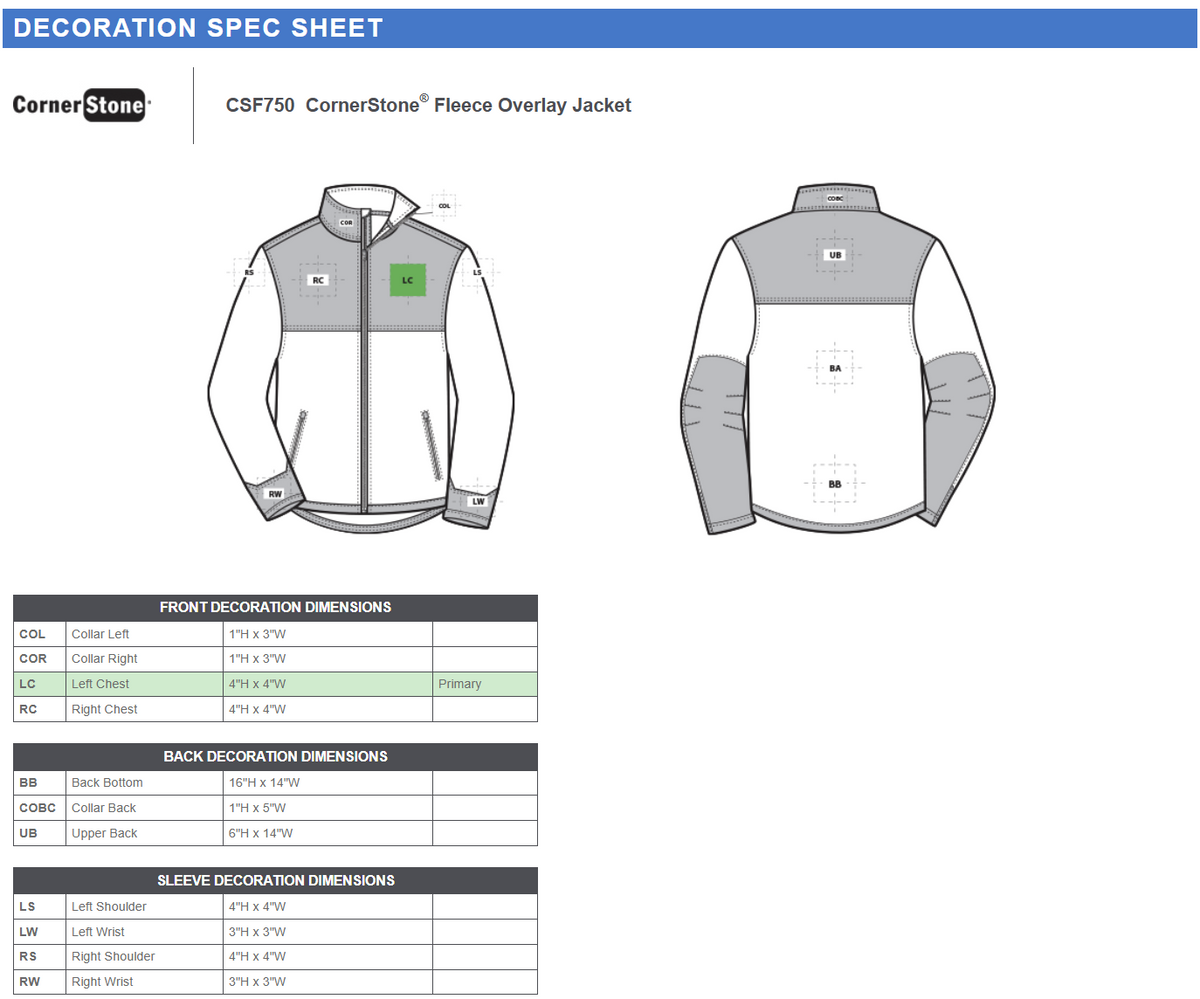 CSF750 CornerStone® Fleece Overlay Jacket