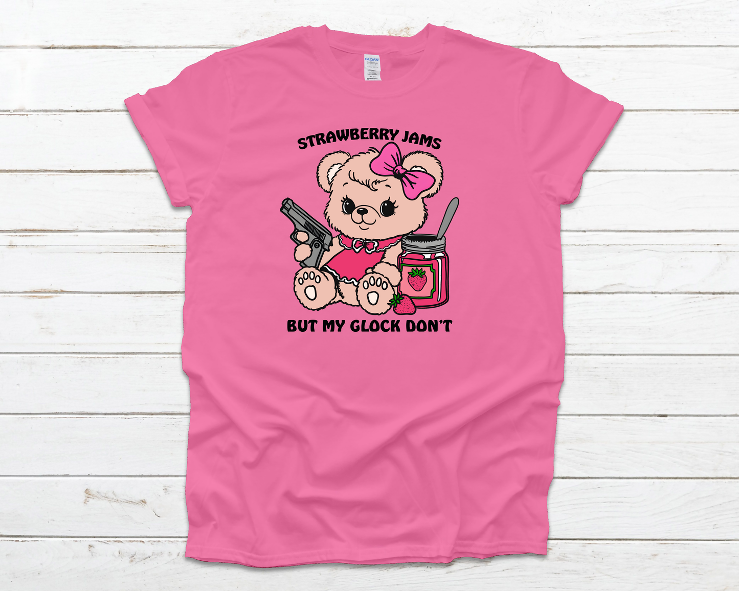 Strawberry Jams Everyday Basic Graphic T-Shirt