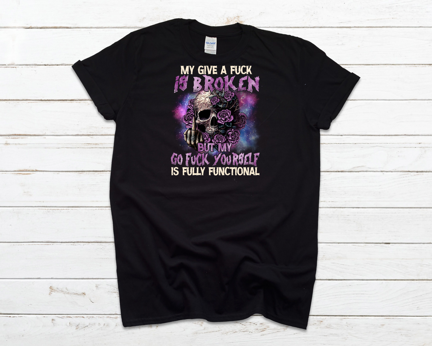 Give a Fuck Everyday Basic Graphic T-Shirt