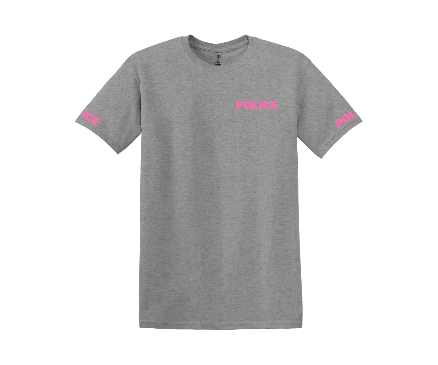 Sport Gray with Neon Pink Glow Everyday Basic T-shirt Express Design