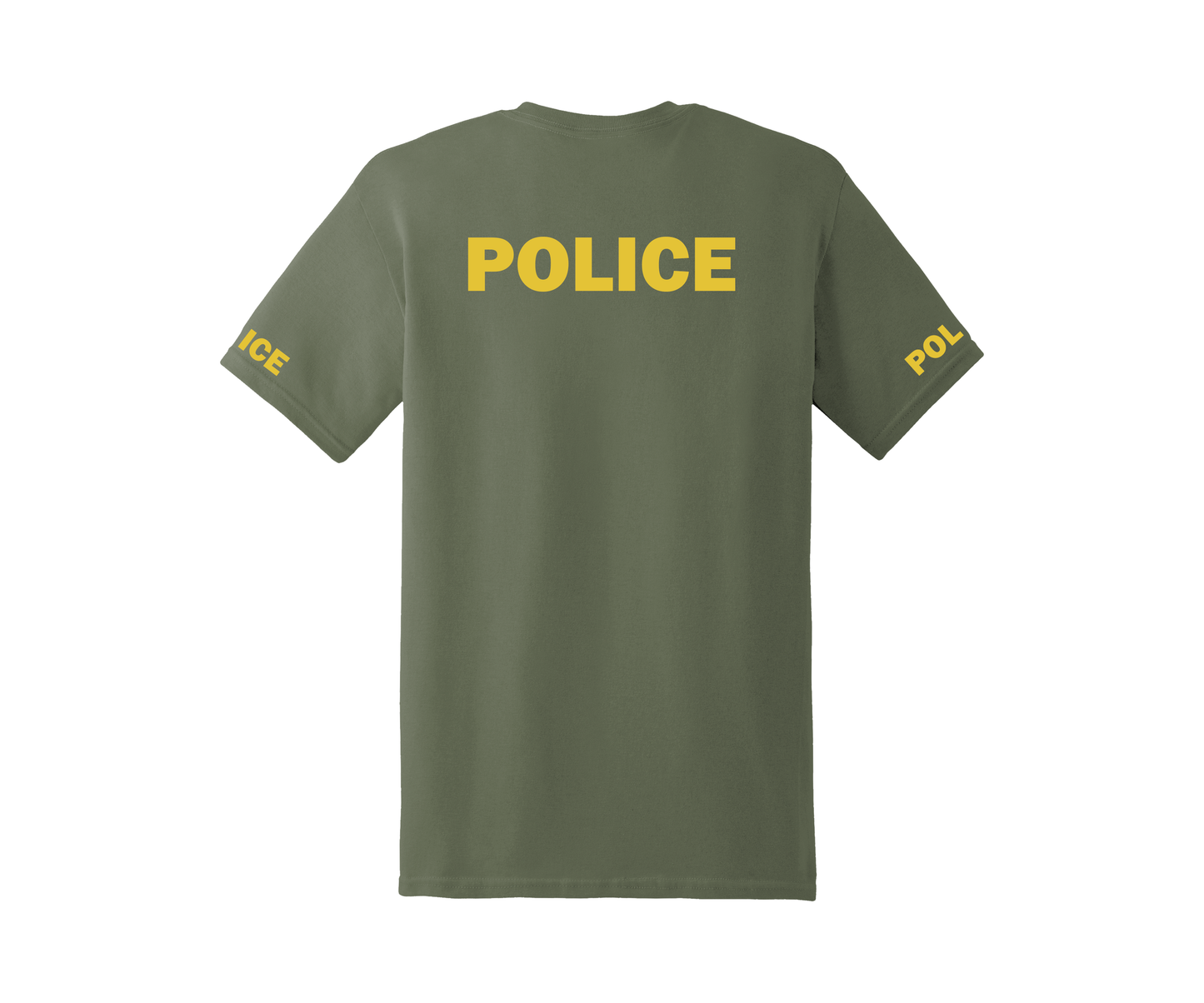 Military Green with Mustard Everyday Basic T-shirt Express Design