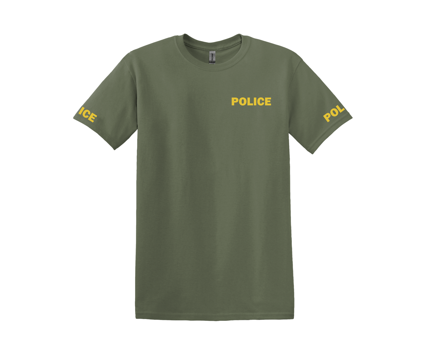 Military Green with Mustard Everyday Basic T-shirt Express Design