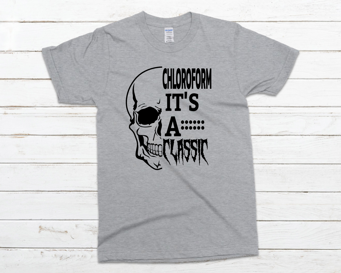 Chloroform Everyday Basic Graphic T-Shirt (Sizes S-XL)