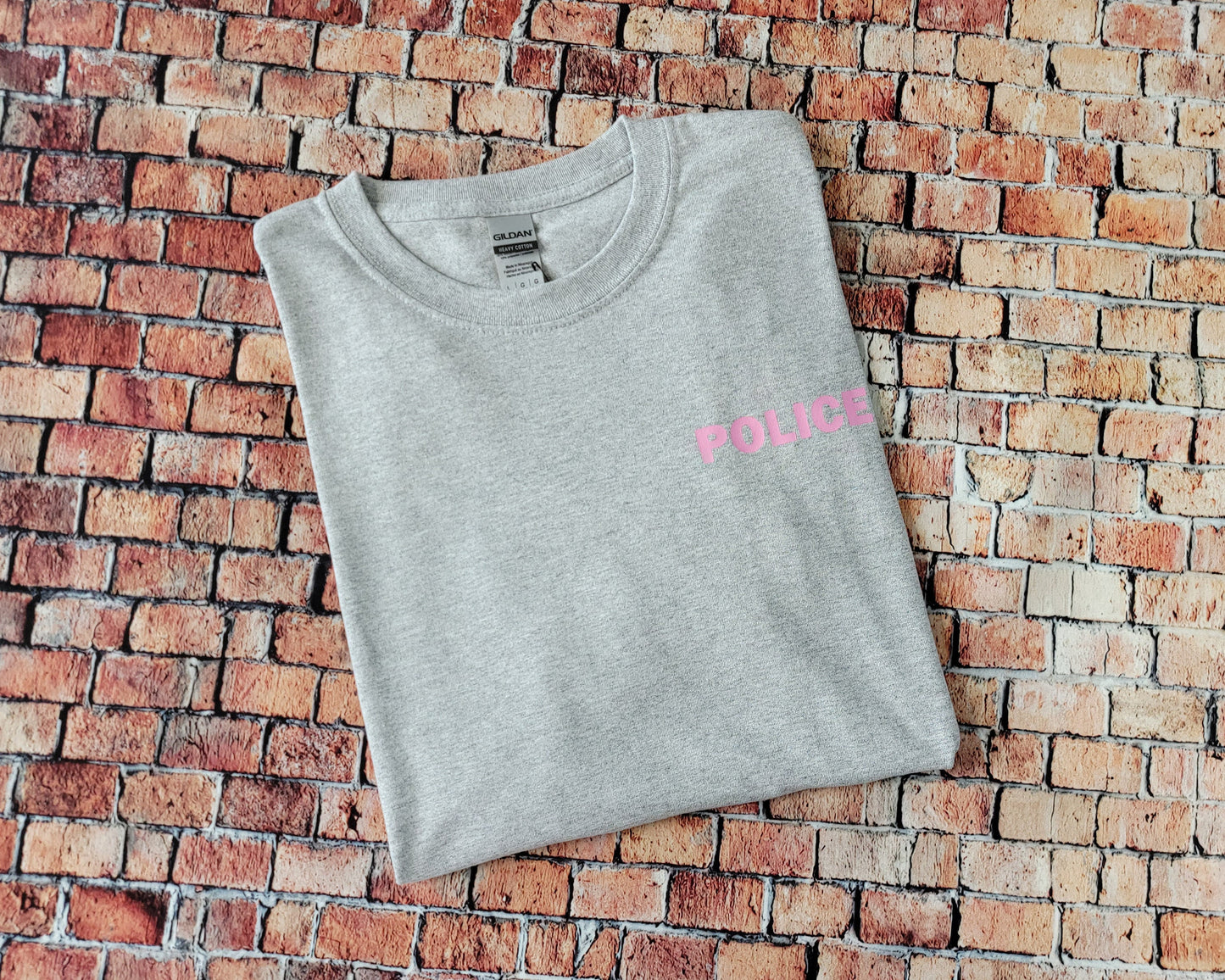 Sport Gray with Bubblegum Pink Everyday Basic T-shirt Express Design